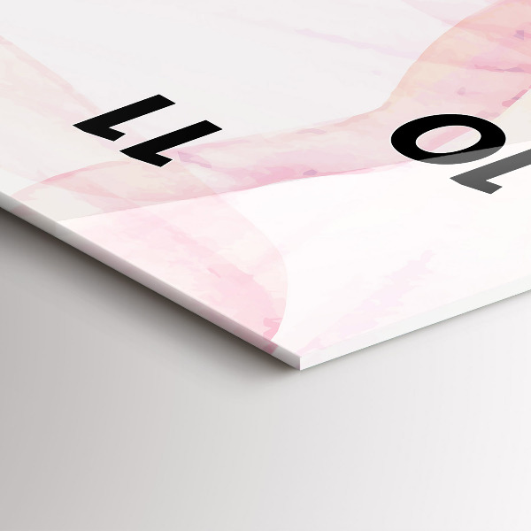 Téglalap alakú üvegóra Akvarell szirmok