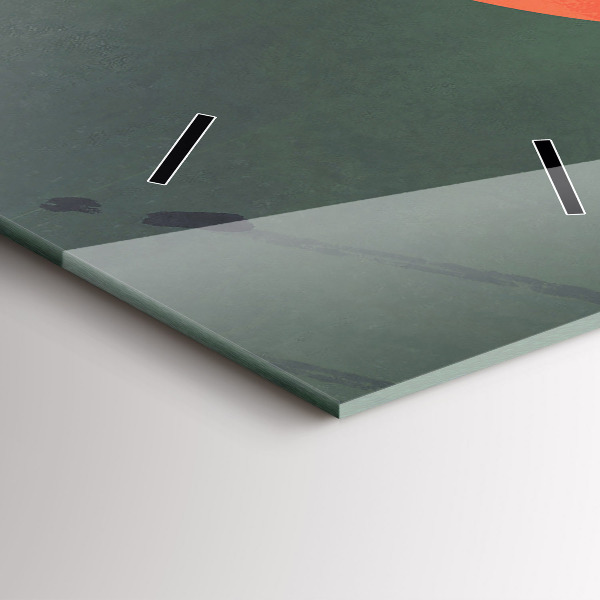 Téglalap alakú üvegóra Szamuráj az erdőben