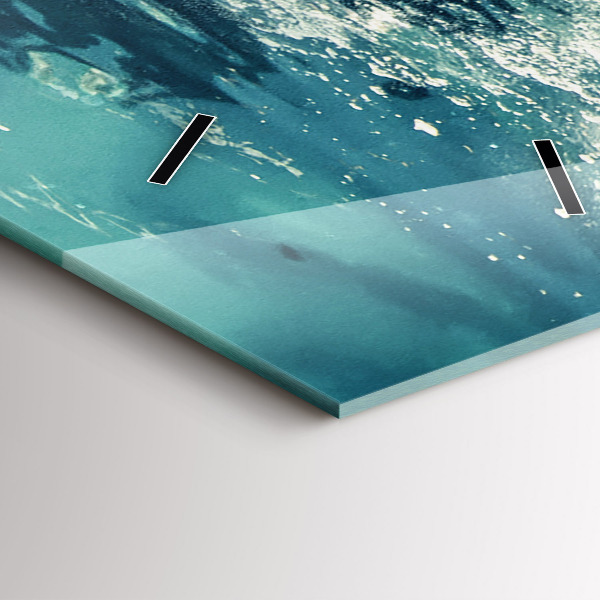 Téglalap alakú üvegóra Úszó elefánt az óceánban