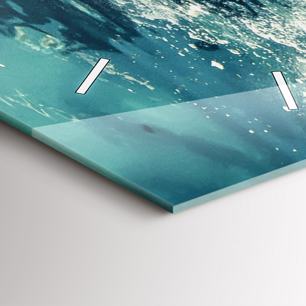 Téglalap alakú üvegóra Úszó elefánt az óceánban