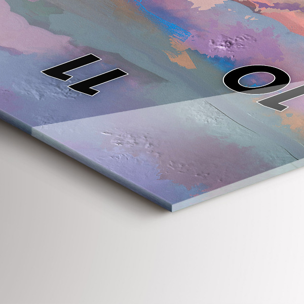 Téglalap alakú üvegóra Napraforgó mező