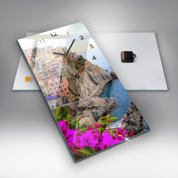 Téglalap alakú üvegóra Cinque Terre-part