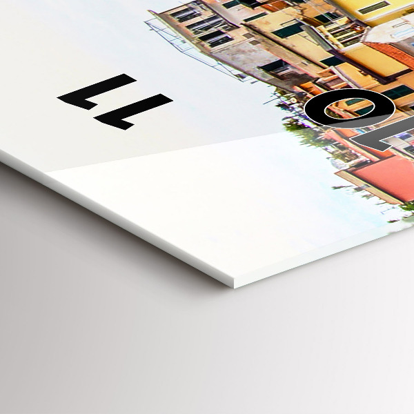 Téglalap alakú üvegóra Cinque Terre-part