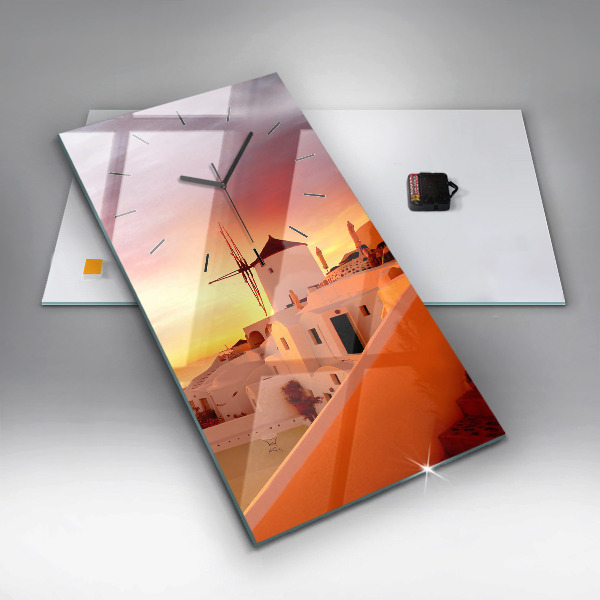 Téglalap alakú üvegóra Régi szélmalom Santoriniben