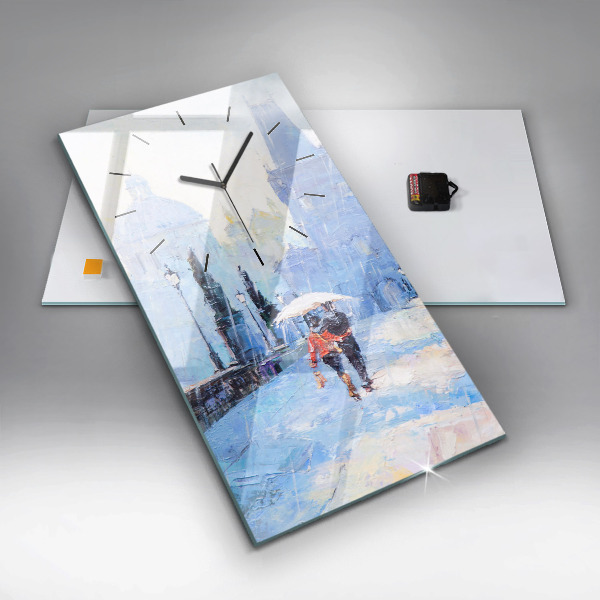 Téglalap alakú üvegóra Olaj művészet