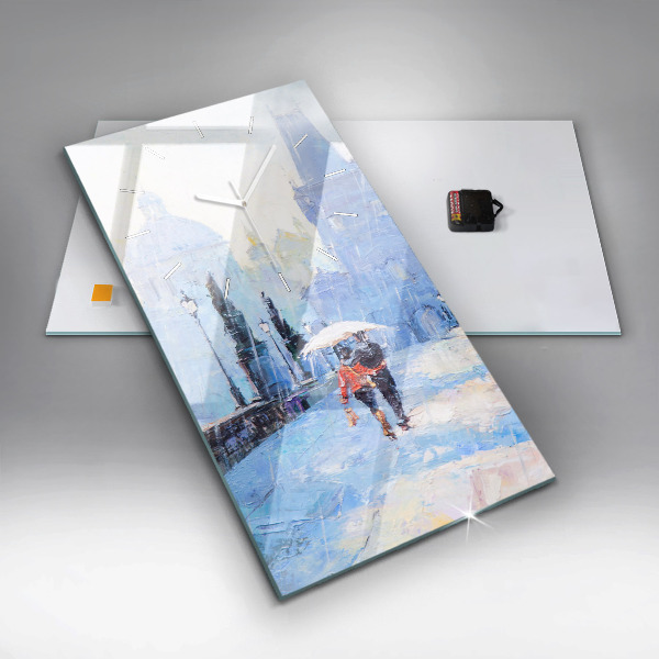 Téglalap alakú üvegóra Olaj művészet