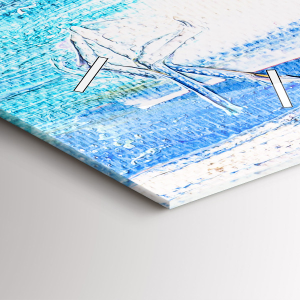 Téglalap alakú üvegóra Pár az esőben