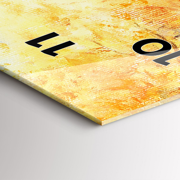 Téglalap alakú üvegóra Művészi művészet