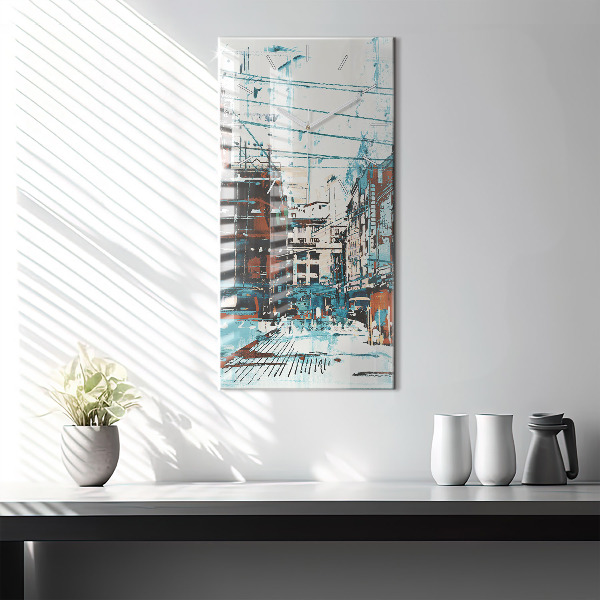 Téglalap alakú üvegóra Street Art