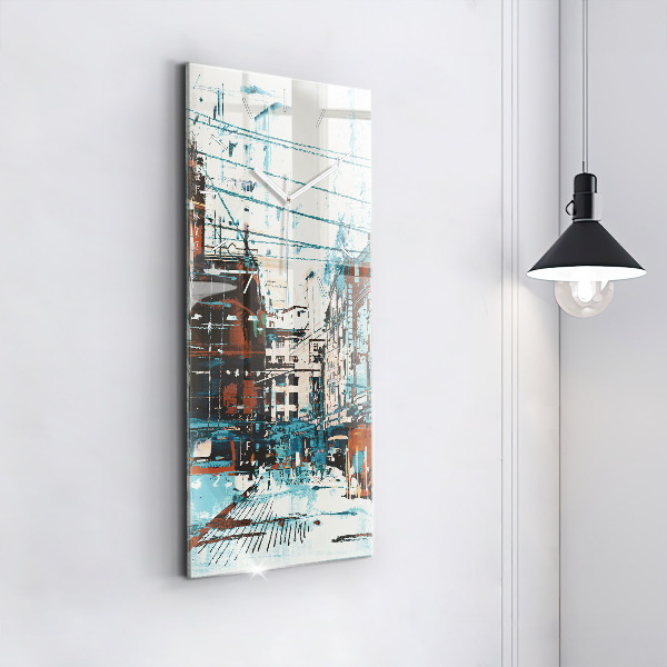 Téglalap alakú üvegóra Street Art