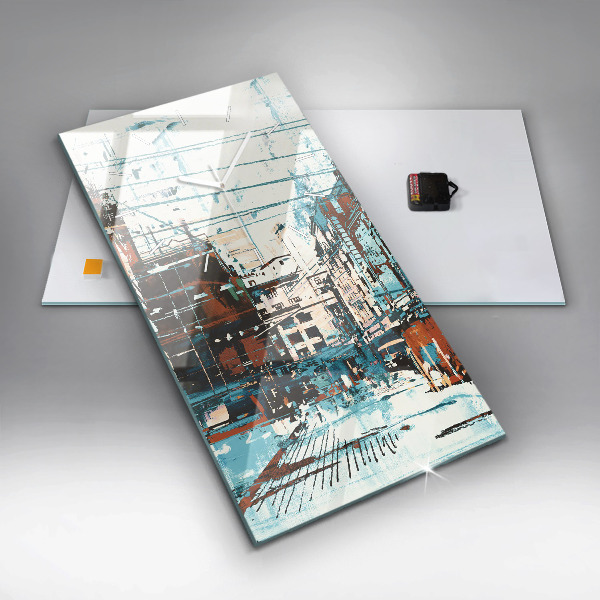 Téglalap alakú üvegóra Street Art