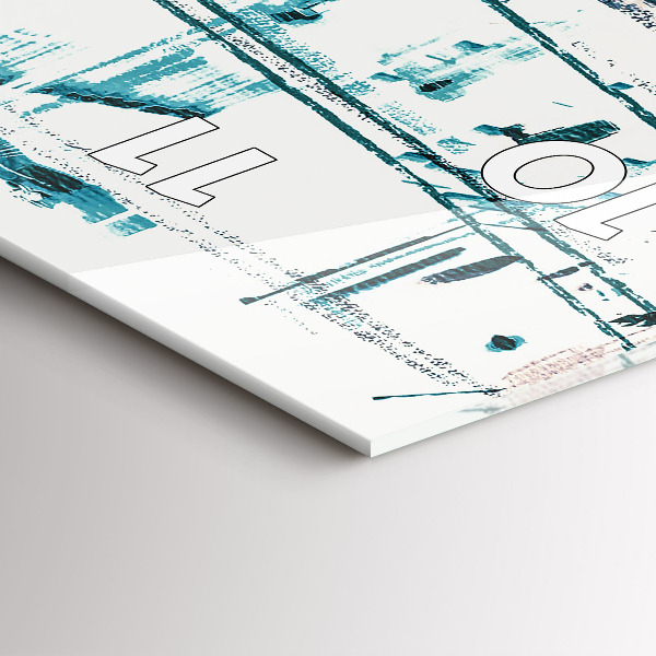 Téglalap alakú üvegóra Street Art