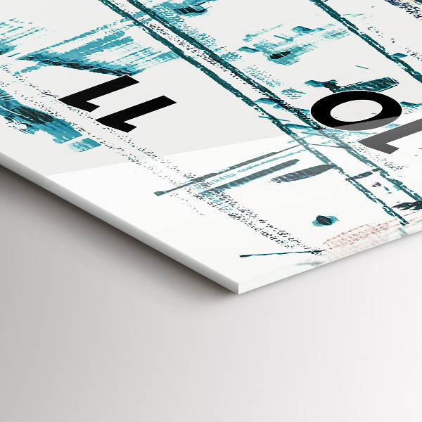 Téglalap alakú üvegóra Street Art