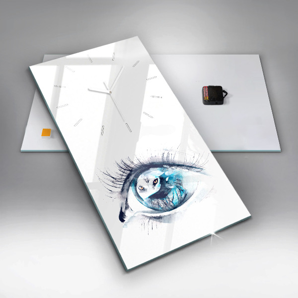 Téglalap alakú üvegóra Wolf Eye Illusztráció