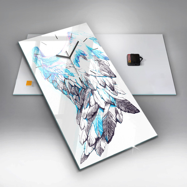 Téglalap alakú üvegóra Madárszárnyak utánzata