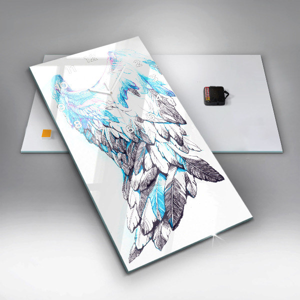 Téglalap alakú üvegóra Madárszárnyak utánzata