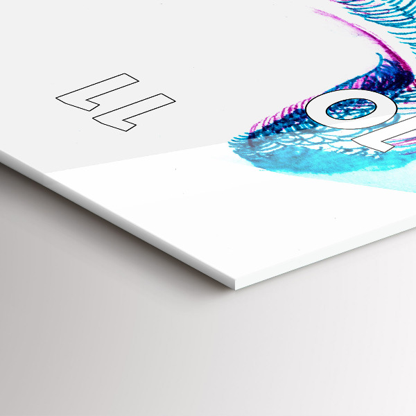 Téglalap alakú üvegóra Madárszárnyak utánzata