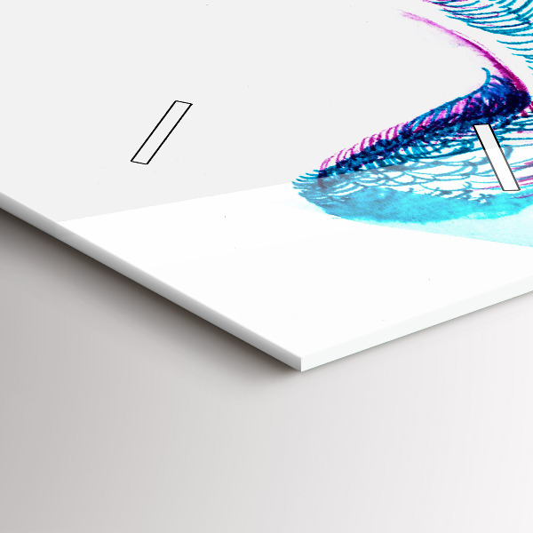 Téglalap alakú üvegóra Madárszárnyak utánzata