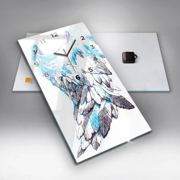 Téglalap alakú üvegóra Madárszárnyak utánzata