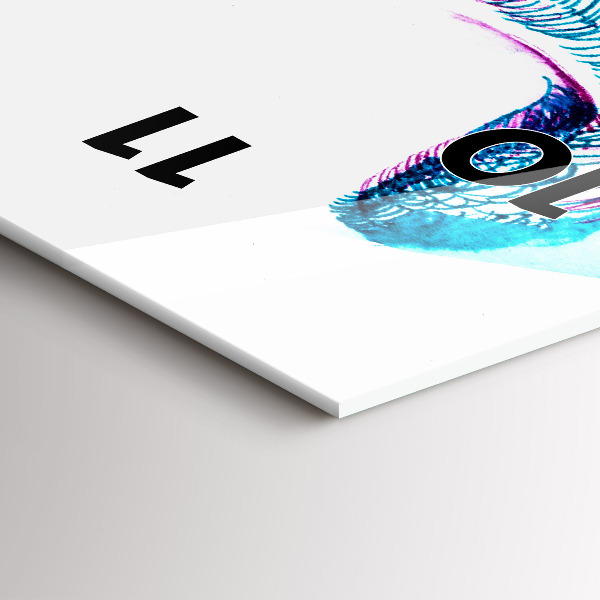 Téglalap alakú üvegóra Madárszárnyak utánzata