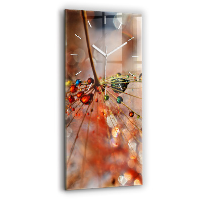 Téglalap alakú üvegóra Pitypang harmattal