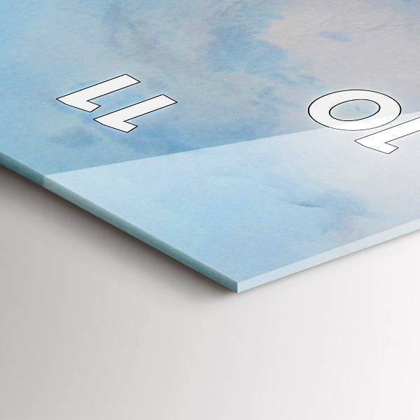 Téglalap alakú üvegóra Hajó a vízen