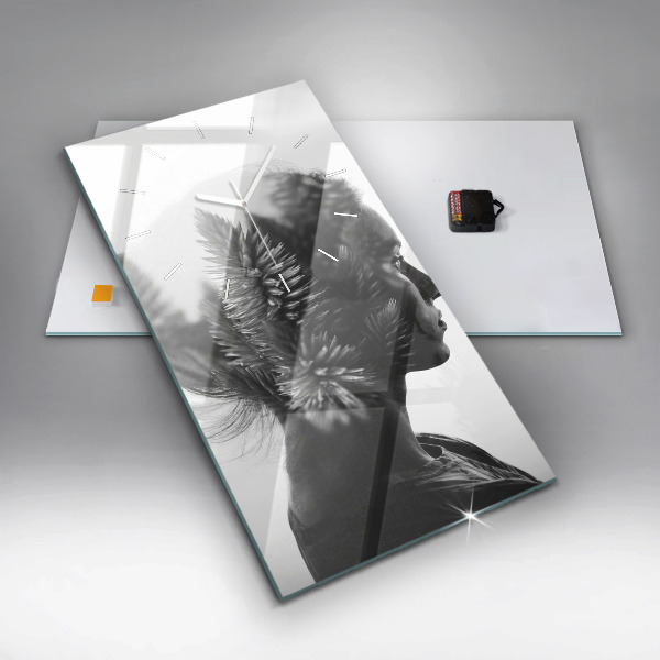 Téglalap alakú üvegóra Egy nő portréja