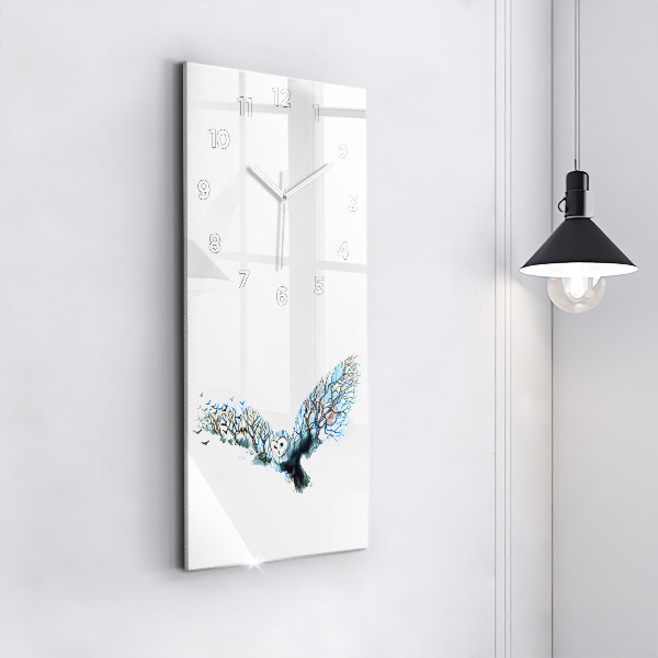 Téglalap alakú üvegóra A madarak szabadsága és természete