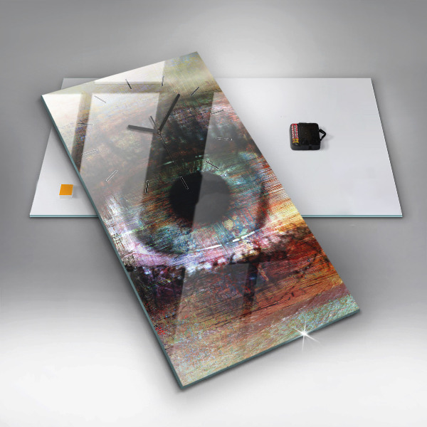 Téglalap alakú üvegóra Street Art Eye