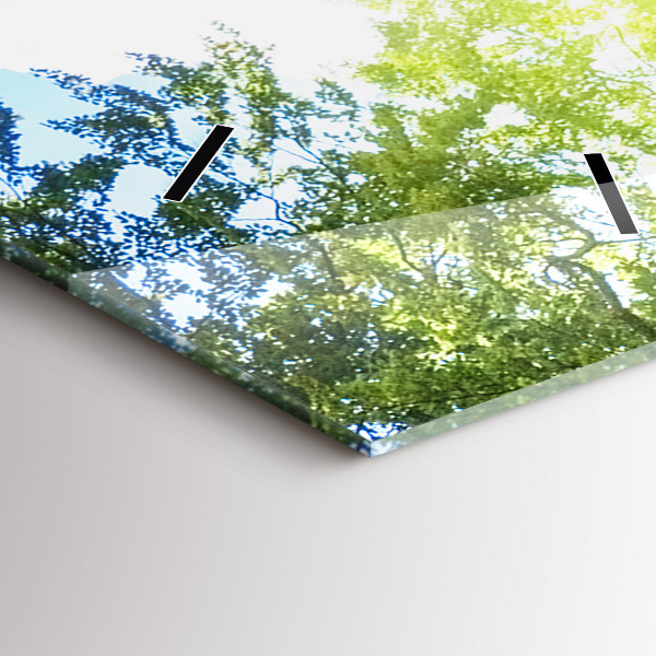 Téglalap alakú üvegóra Lagúna táj