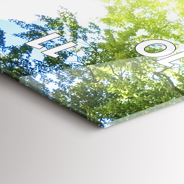 Téglalap alakú üvegóra Lagúna táj