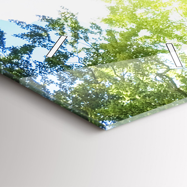 Téglalap alakú üvegóra Lagúna táj