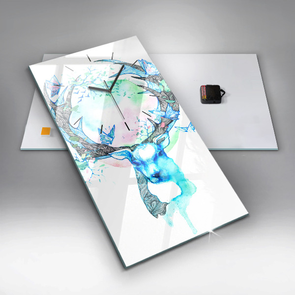 Téglalap alakú üvegóra Szarvas illusztráció