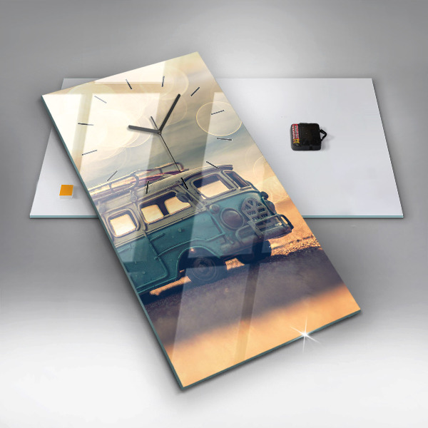 Téglalap alakú üvegóra Lakókocsi a tengerparton