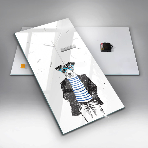 Téglalap alakú üvegóra Kutya az emberi testben