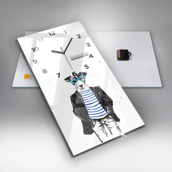 Téglalap alakú üvegóra Kutya az emberi testben