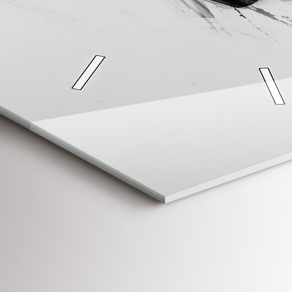 Téglalap alakú üvegóra Festett oroszlán