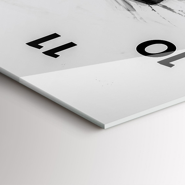 Téglalap alakú üvegóra Festett oroszlán