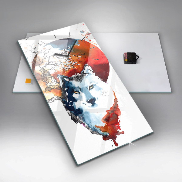 Téglalap alakú üvegóra A farkas és a telihold