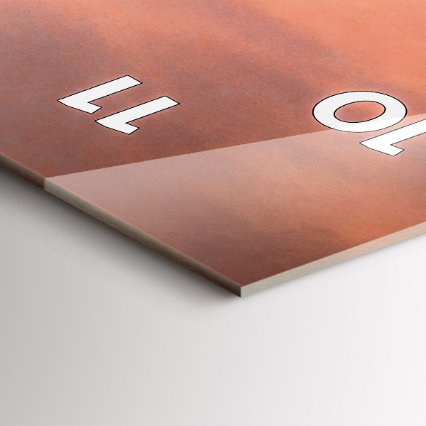 Téglalap alakú üvegóra Sherman-part