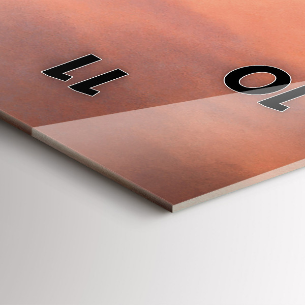 Téglalap alakú üvegóra Sherman-part