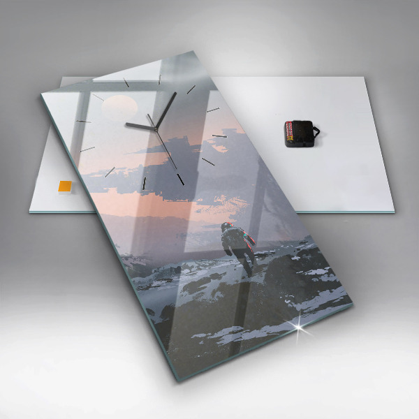 Téglalap alakú üvegóra Űrhajósok Tejút