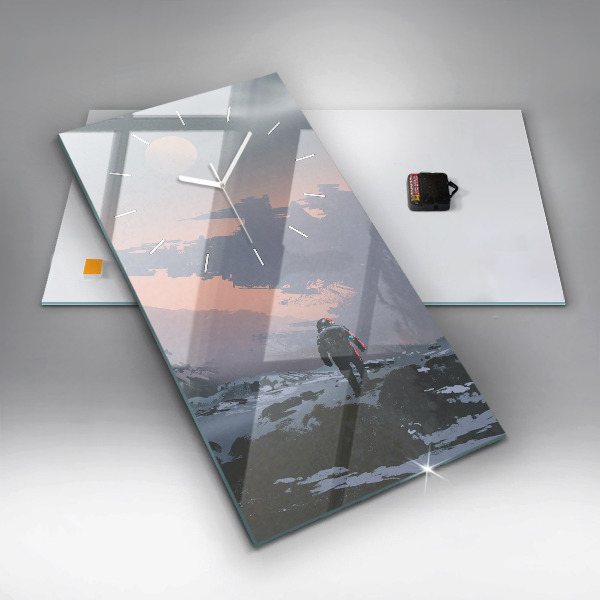 Téglalap alakú üvegóra Űrhajósok Tejút