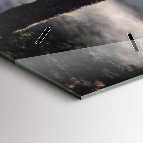 Téglalap alakú üvegóra Rohanó lovak csordája