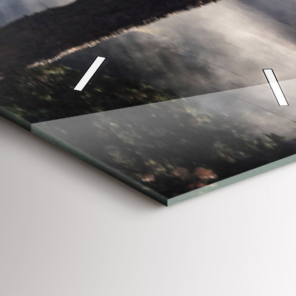 Téglalap alakú üvegóra Rohanó lovak csordája