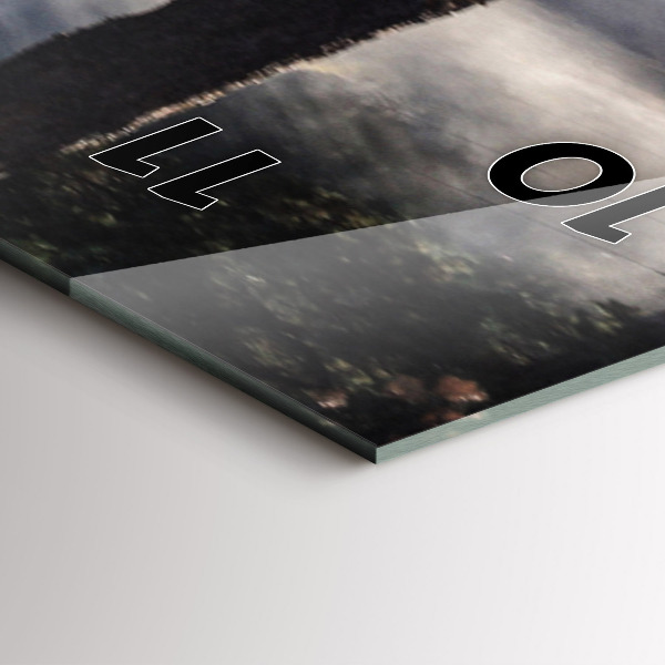 Téglalap alakú üvegóra Rohanó lovak csordája