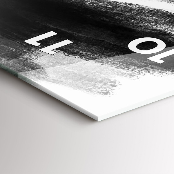 Téglalap alakú üvegóra Fekete-fehér nő