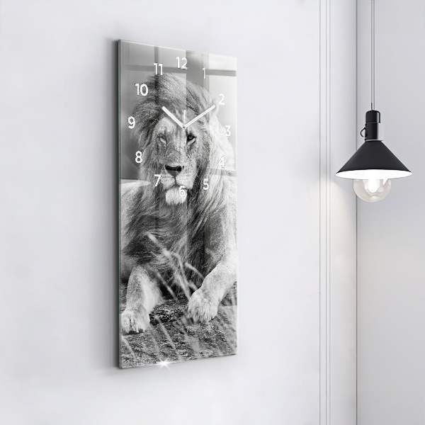 Téglalap alakú üvegóra Absztrakció - Oroszlán