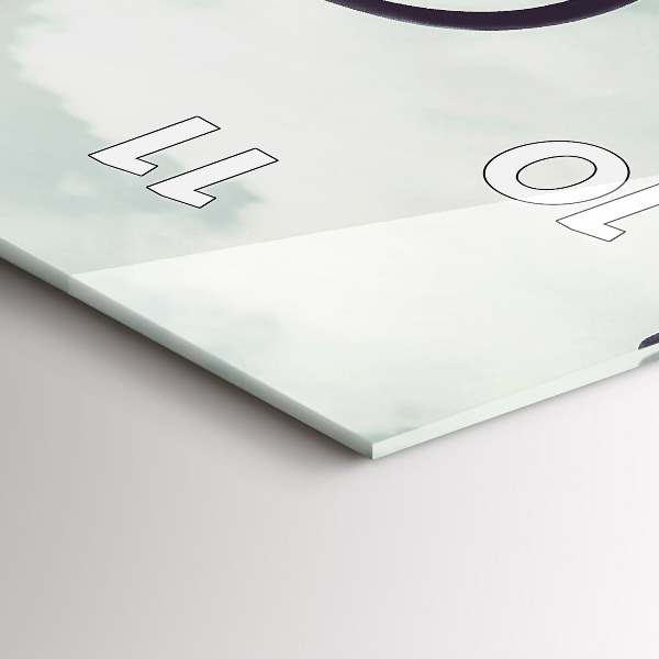 Téglalap alakú üvegóra Zebra – Absztrakció