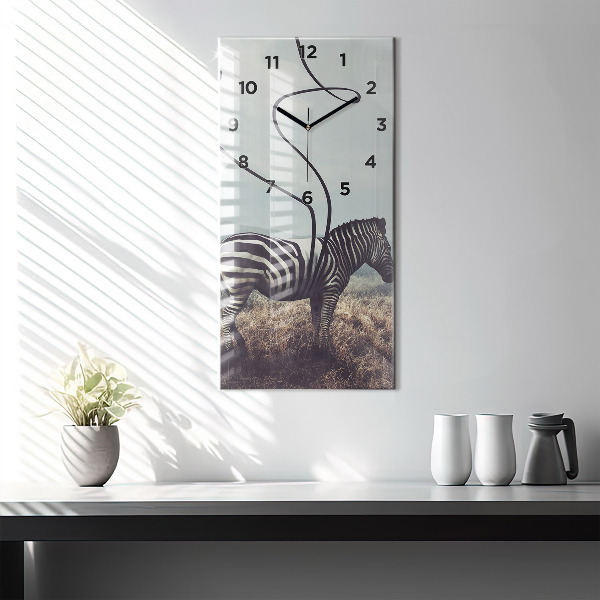 Téglalap alakú üvegóra Zebra – Absztrakció